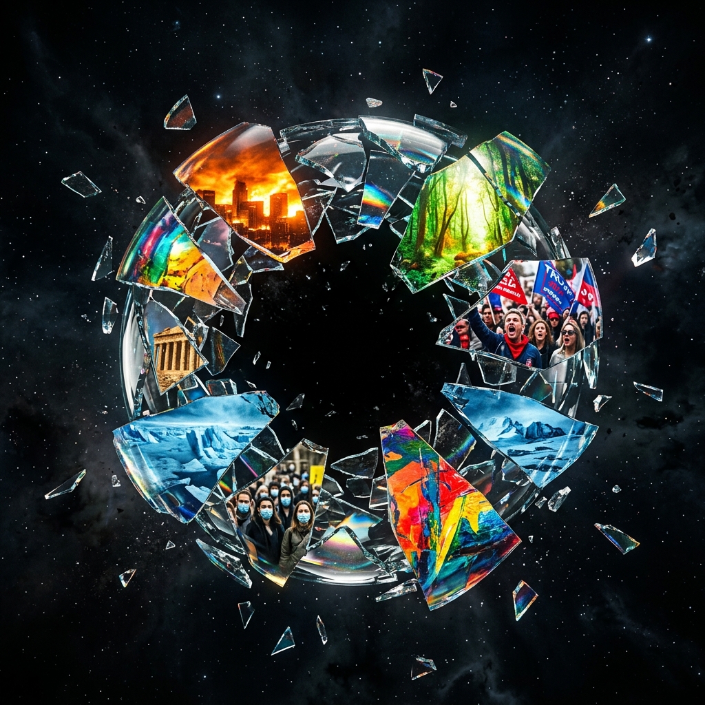 Collapse of Consensus and Multiple Realities